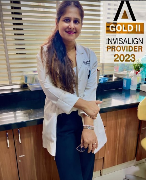 Orthodontist Dr Gunjan Kedia - Gold II Invisalign Provider 2023