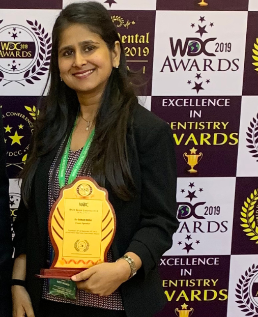 Orthodontist Dr Gunjan Kedia - Awarded All India 2nd best clinical research paper 2017 in National Orthodontic conference