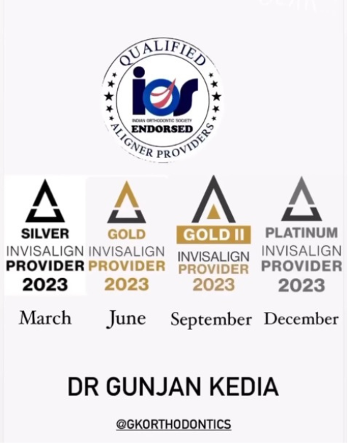Orthodontist Dr Gunjan Kedia - Platinum Invisalign Provider 2023