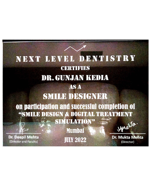 Orthodontist Dr Gunjan Kedia - Smile Design & Digital Treatment Simulation
